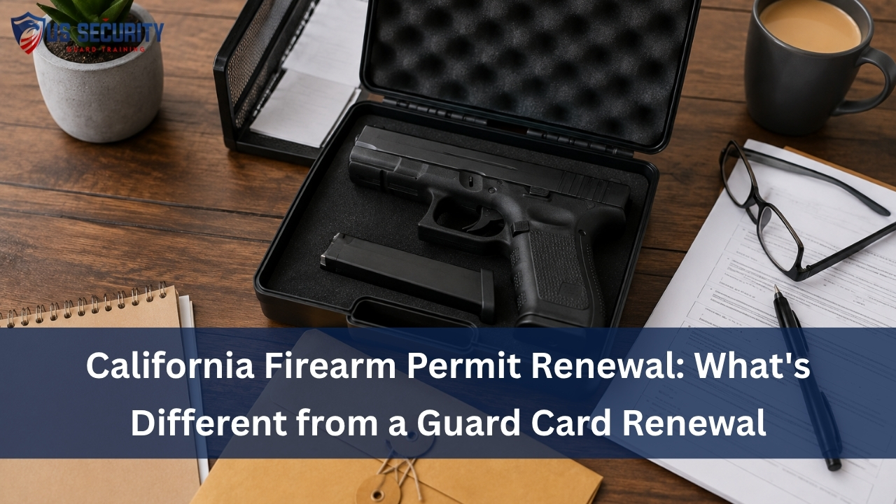 Read more about the article California Firearm Permit Renewal: What’s Different from a Guard Card Renewal
